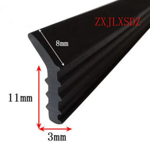 3 Meters J Type Excavator Slewing Bearing Seal Strip Filling Strip Card Slot Oil Resistant NBR Rubber Sealing Strip