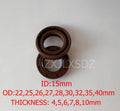 FKM Rubber TC Skeleton Double Lip Oil Seal Gasket 15x22x5 15x25x4/5/7/8 15x26x6/7 15x27x5/7 15x28x5/7 15x30x5/7/8/10mm