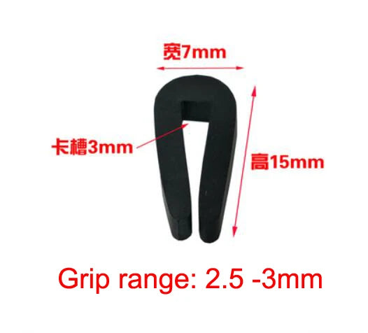 5 Meters U Channel Door Rubber Seal Strip Edge Trim Edge Guard Weatherstrip Noise Insulation Rubber Profile for Glass Metal Wood