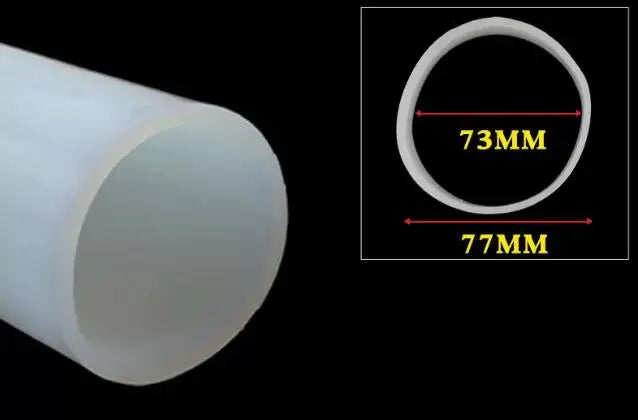 1 Meter ID 40 To 105mm Silicone Rubber Tube High Temperature Resistant Rubber Water Hose Sealing Strip Wall Thickness 2-5mm