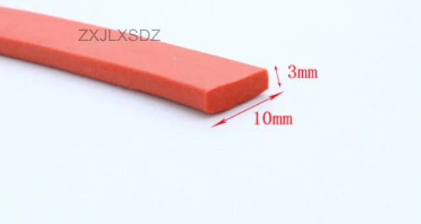 High Temperature Resistant Flat Silicone Rubber Foam Sealing Strip Foam Weatherstrip Bumper Strip