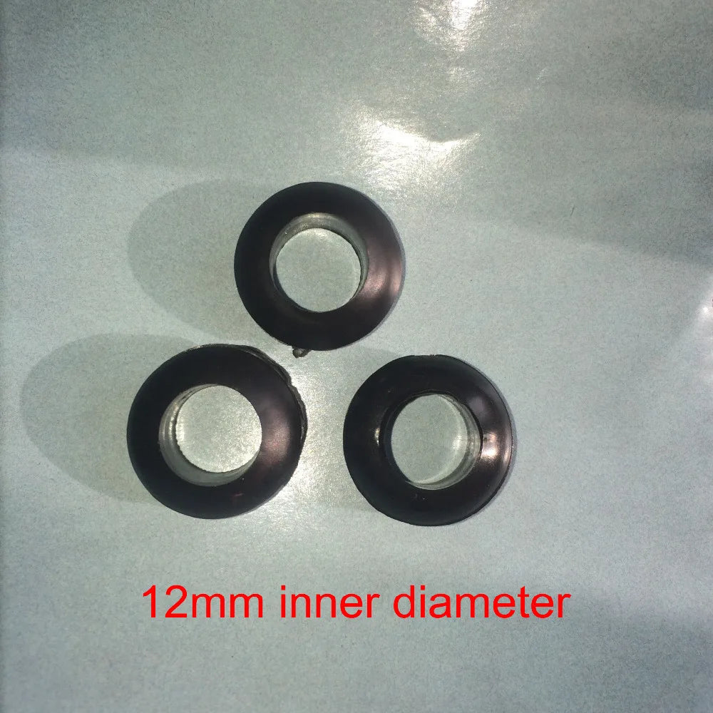 12mm Inner Diameter Cable Protection Grommets Seal Ring Wire Hole Plug - Pack of 50