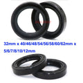 5/10 Pcs NBR Rubber TC Double Lip Oil Seal 32mm x 40/46/48/54/56/58/60/62mm x 5/6/7/8/10/12mm