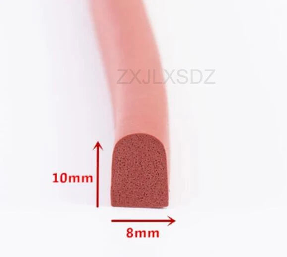 D Shape Silicone Rubber Foam Door Window Sealing Strip Rubber Foam Weatherstrip