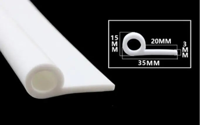 2 Meters High Temperature Resistant Silicone Sealing Strip P-shaped Oven Steamer Rubber Sealing Strip
