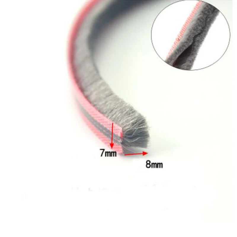 5 Meters sliding door window gasket brush sealing strip soundproofing weatherstrip draught excluder