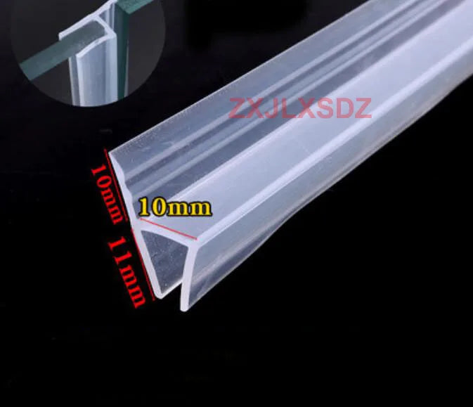 3 Meters F/h/U Silicone Rubber Shower Room Door Window Glass Seal Strip Weatherstrip for 6/8/10/12 Mm Glass