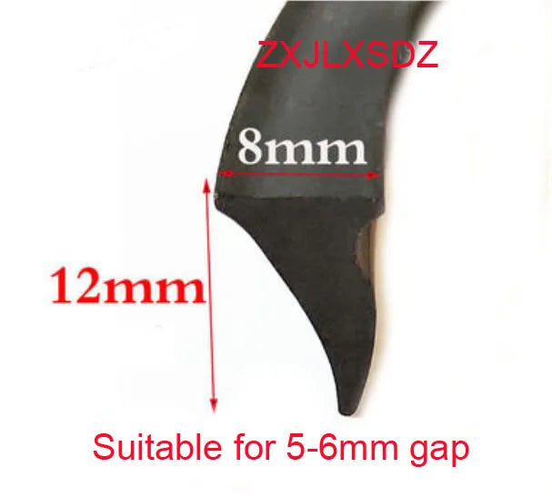 3 Meters Aluminum Alloy Door and Window Glass Fixed Rubber Sealing Strip Weatherstrip Gap Filler Rubber Profile