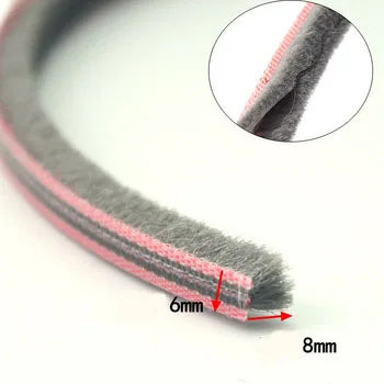 5 Meters sliding door window gasket brush sealing strip soundproofing weatherstrip draught excluder