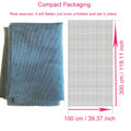 39.37 x 118.11 Inch Grey Fiberglass Wire Mesh Mosquito Net Door and Window Insect Screen