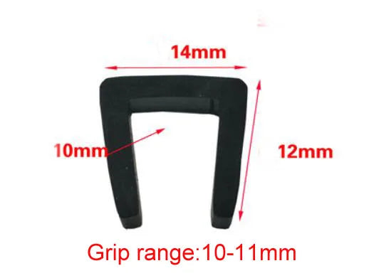 5 Meters U Channel Door Rubber Seal Strip Edge Trim Edge Guard Weatherstrip Noise Insulation Rubber Profile for Glass Metal Wood