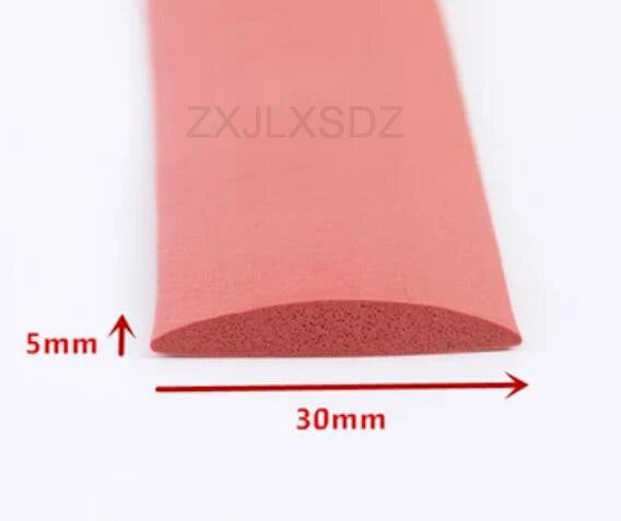 D Shape Silicone Rubber Foam Door Window Sealing Strip Rubber Foam Weatherstrip