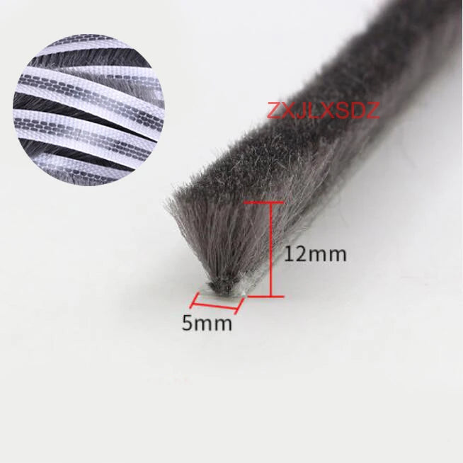 5 Meters sliding door window gasket brush sealing strip soundproofing weatherstrip draught excluder