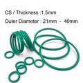 100 PCS FKM Rubber O RING CS1.5mm x OD 21/22/23/24/25/26/27/28/29/30/31/32/33/34/35/36/37/38/39/40 Fluorine Rubber Ring Gaskets