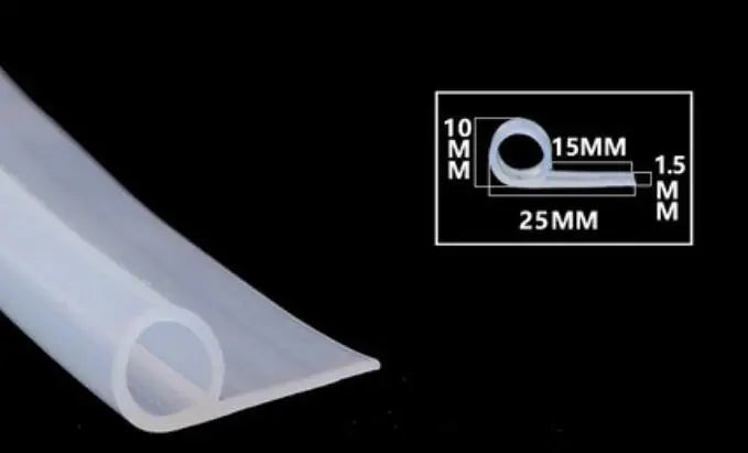 2 Meters High Temperature Resistant Silicone Sealing Strip P-shaped Oven Steamer Rubber Sealing Strip