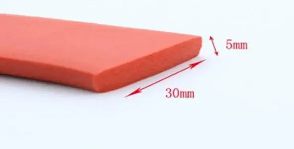 High Temperature Resistant Flat Silicone Rubber Foam Sealing Strip Foam Weatherstrip Bumper Strip