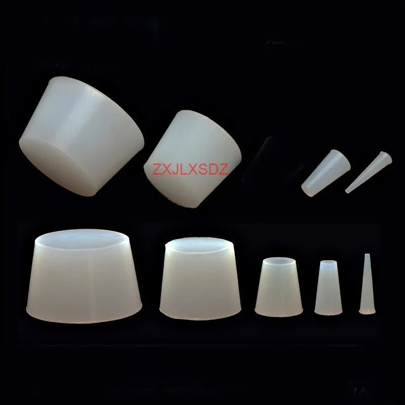 100 Pcs Silicone Rubber Hole Plug Tapered Rubber Gasket Threaded Hole Washer