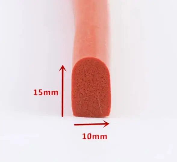 D Shape Silicone Rubber Foam Door Window Sealing Strip Rubber Foam Weatherstrip