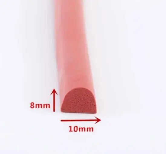 D Shape Silicone Rubber Foam Door Window Sealing Strip Rubber Foam Weatherstrip