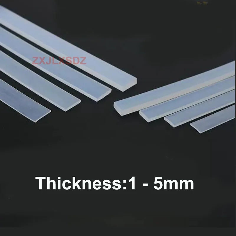 High Temperature Resistant Silicone Rubber Flat Sealing Strip Rubber Weatherstrip Rubber Bar