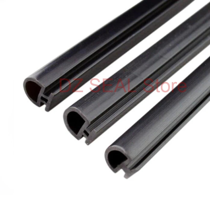 5 Meters Bottom Width 4.5/5/6/7mm Silicone Rubber Seal Strip Aluminum Door Window Gasket Weatherstrip