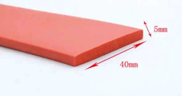 High Temperature Resistant Flat Silicone Rubber Foam Sealing Strip Foam Weatherstrip Bumper Strip