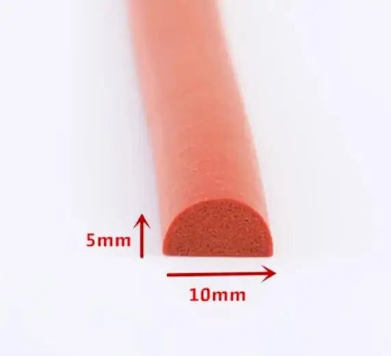 D Shape Silicone Rubber Foam Door Window Sealing Strip Rubber Foam Weatherstrip