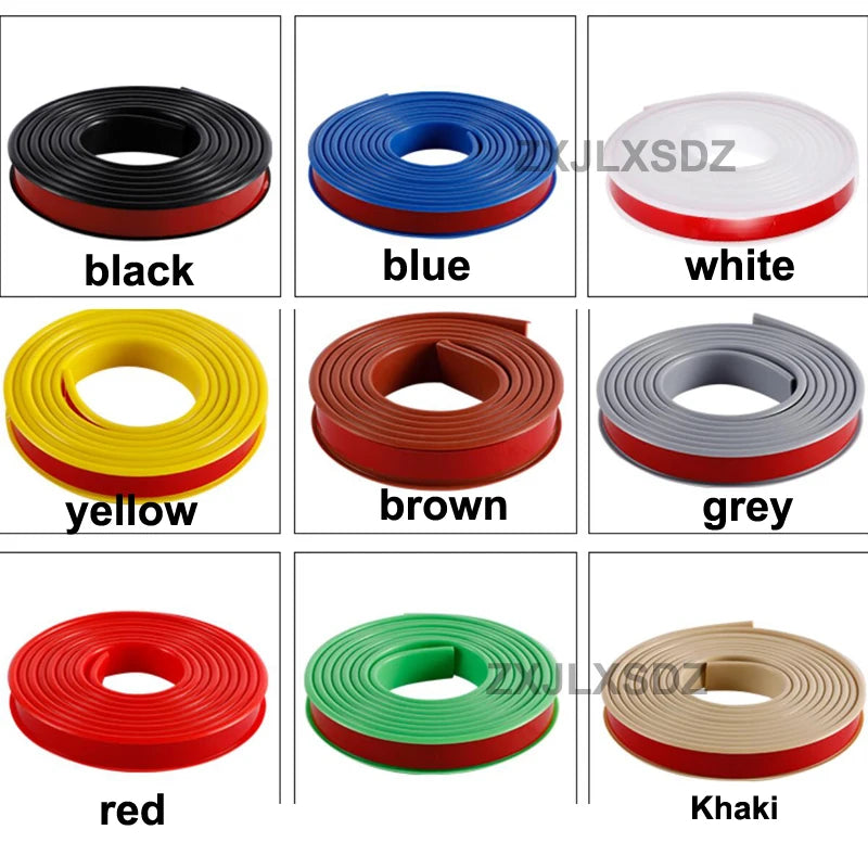 5 Meters Self-adhesive PVC Edge Guard Tape Wood Panel Furniture Edge Trim Edge Banding Child Protector Sealing Strip