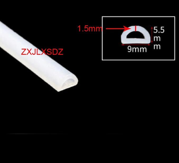 3 Metes D Type Door Gasket Silicone Rubber Sealing Strip Weatherstrip Water Retaining Strip Kitchen Water Stopper