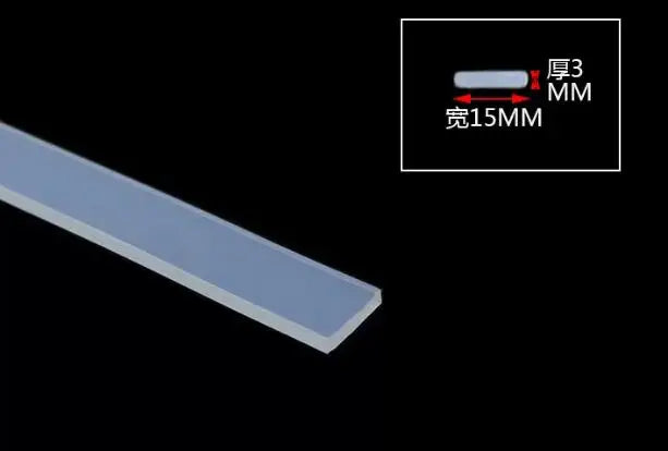 High Temperature Resistant Silicone Rubber Flat Sealing Strip Rubber Weatherstrip Rubber Bar