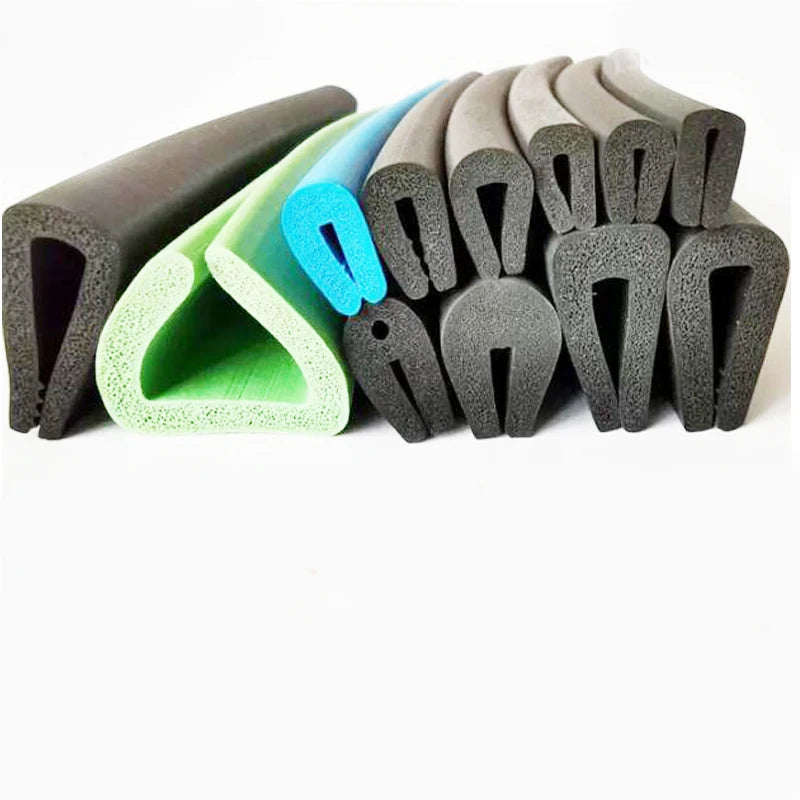 U Type Rubber Foam Sealing Strip Anti-collision Rubber Foam Door Seal Weatherstrip Door Gasket