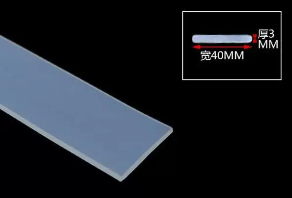 High Temperature Resistant Silicone Rubber Flat Sealing Strip Rubber Weatherstrip Rubber Bar