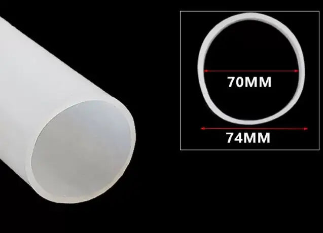 1 Meter ID 40 To 105mm Silicone Rubber Tube High Temperature Resistant Rubber Water Hose Sealing Strip Wall Thickness 2-5mm
