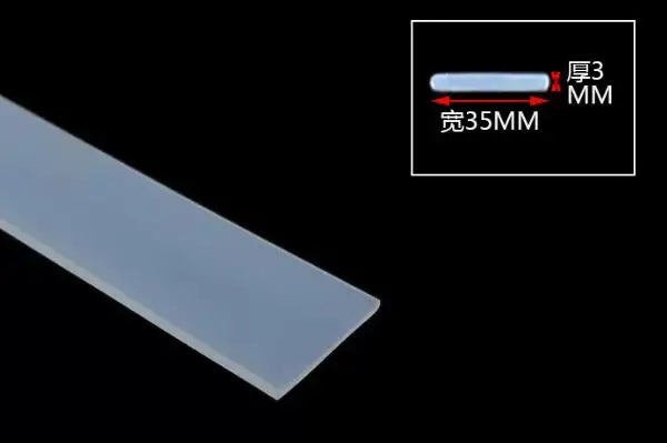 High Temperature Resistant Silicone Rubber Flat Sealing Strip Rubber Weatherstrip Rubber Bar