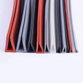 Red Gray Black White Silicone Rubber Sealing Strip Glass Metal Wood Panel Edge Trim Door Window Edge Guard Edge Trim
