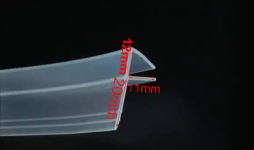 3 Meters Widened F/h Silicone Rubber Shower Door Window Glass Seal Strip Weatherstrip Door Gasket