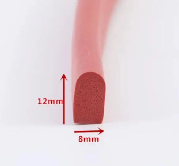 D Shape Silicone Rubber Foam Door Window Sealing Strip Rubber Foam Weatherstrip