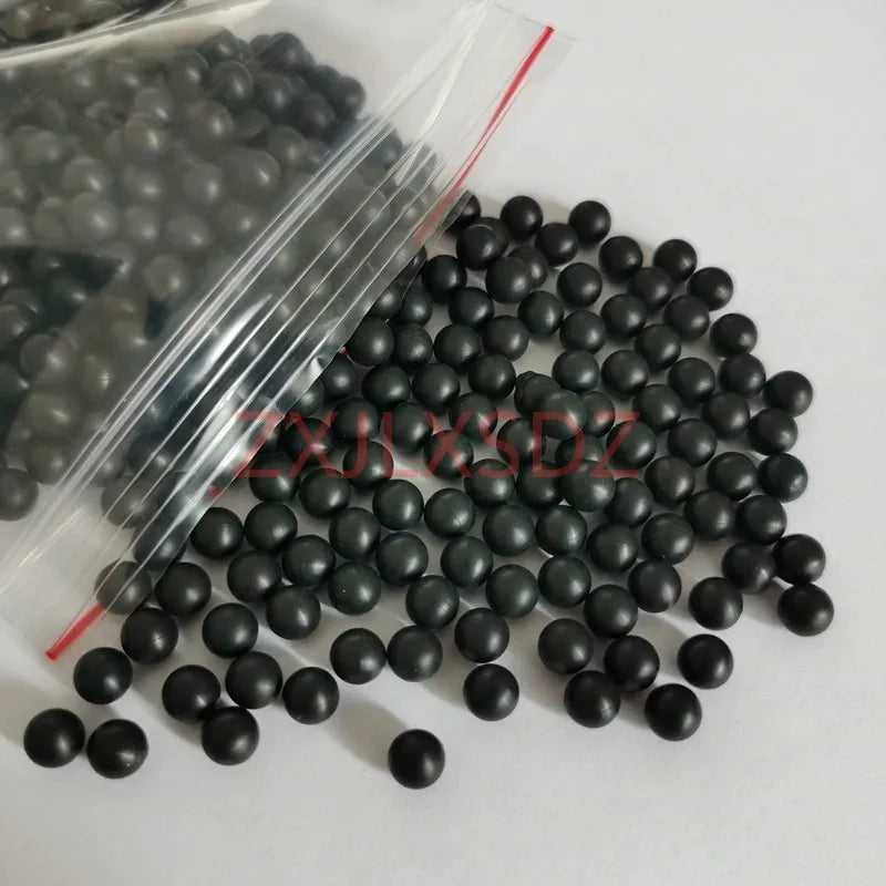 100 Pcs Black Rubber Solid Ball Decorative Ball Sealing Industrial Rubber Balls Diameter 2 -15mm