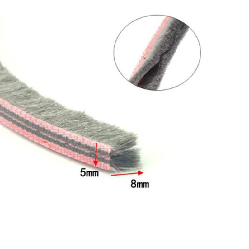 5 Meters sliding door window gasket brush sealing strip soundproofing weatherstrip draught excluder