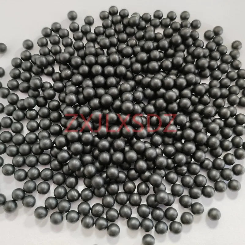 100 Pcs Black Rubber Solid Ball Decorative Ball Sealing Industrial Rubber Balls Diameter 2 -15mm