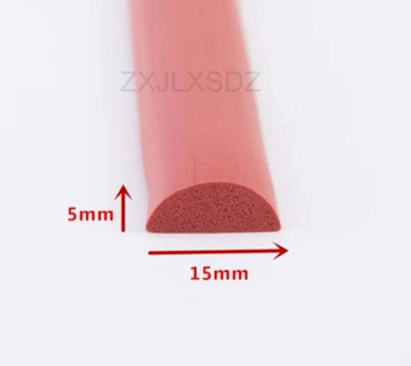 D Shape Silicone Rubber Foam Door Window Sealing Strip Rubber Foam Weatherstrip