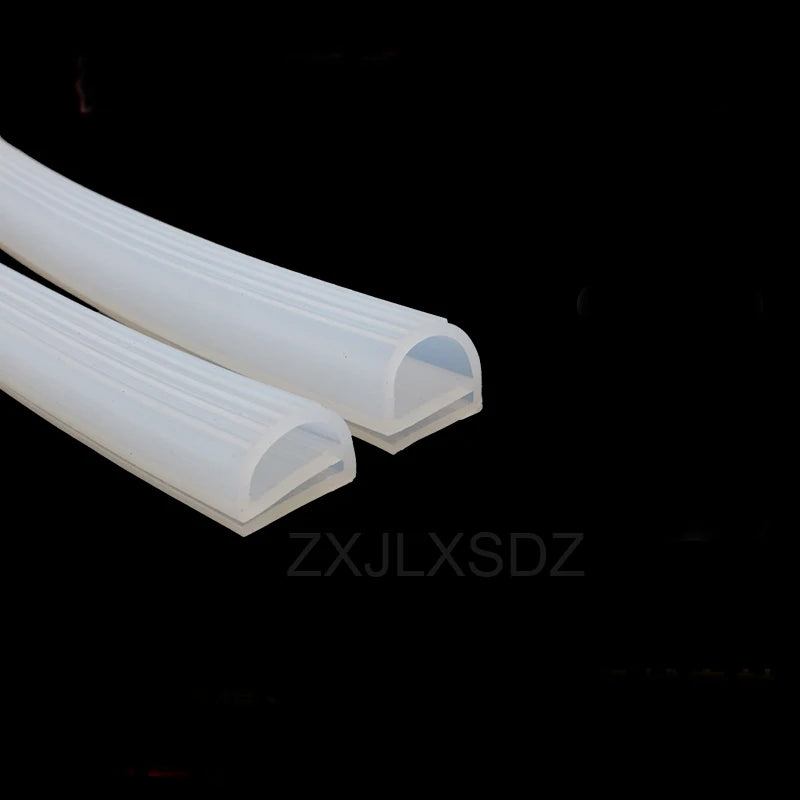 3 Meters High Temperature Resistant Silicone Rubber Oven Door Seal E Type Steaming Machine Seal Strip Freezer Door Seal Gasket