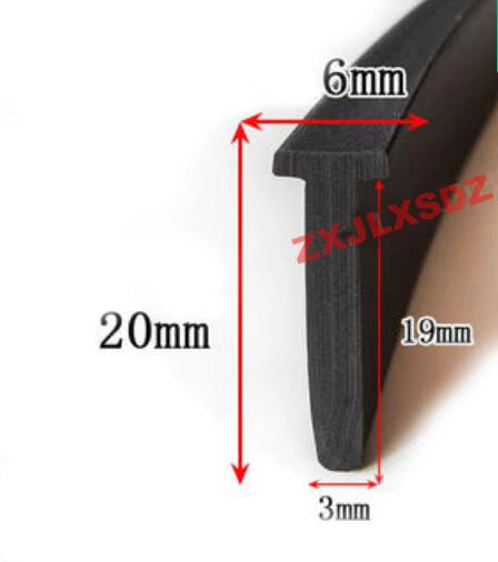 T Type Sun Room Sealing Strip Cable Trench Rubber Strip Electric Box Electric Cabinet Gap Filling Strip Rubber Profile