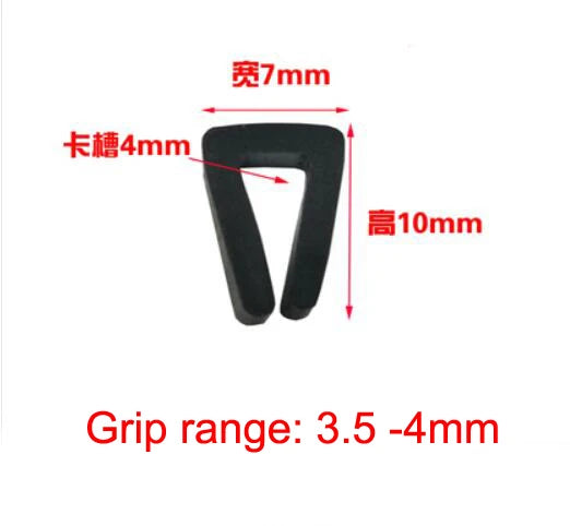 5 Meters U Channel Door Rubber Seal Strip Edge Trim Edge Guard Weatherstrip Noise Insulation Rubber Profile for Glass Metal Wood
