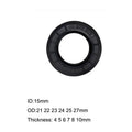 10 Pcs Nitrile Rubber TC Double Lip Oil Seal O Ring 15x21x4/5 15x22x4/5/6/7 15x24x4/5/6/7/8 15x25x4/5/6/7/8/10 15x27x5/7/8mm