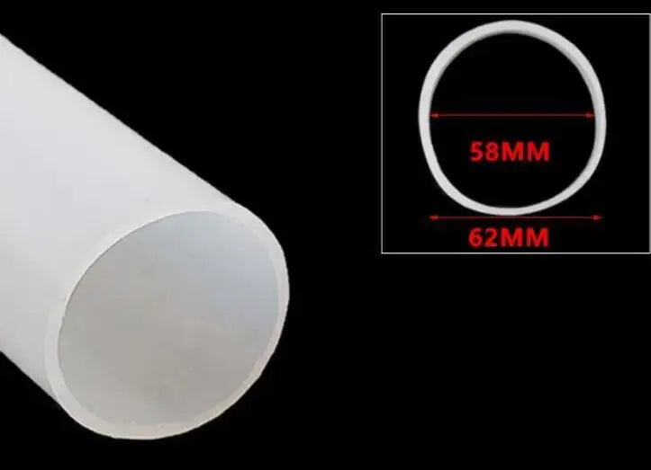 1 Meter ID 40 To 105mm Silicone Rubber Tube High Temperature Resistant Rubber Water Hose Sealing Strip Wall Thickness 2-5mm