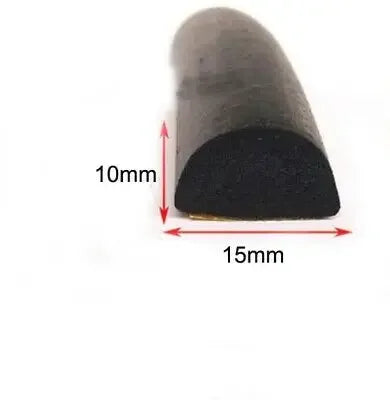 5 Meters D / I Type self adhesive door gasket rubber foam sealing strip windproof weatherstrip collision proof bar