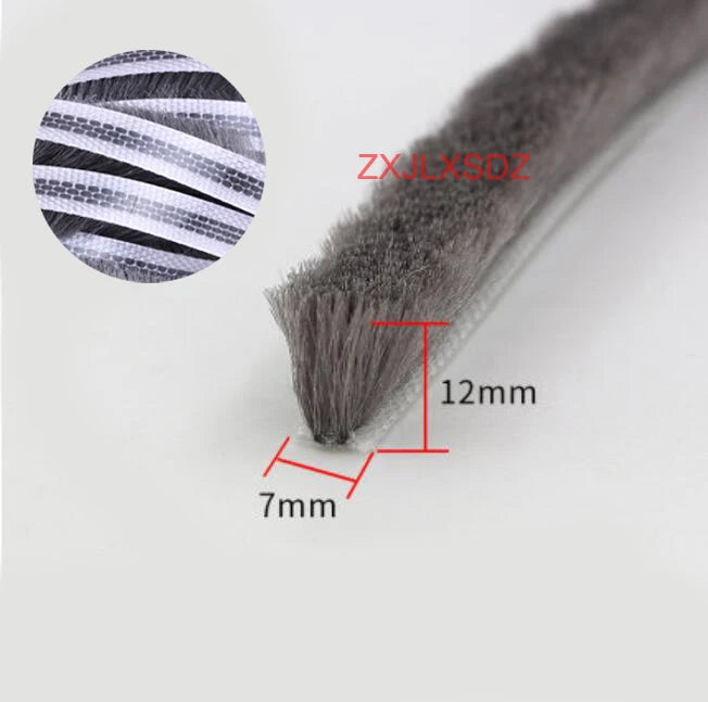 5 Meters sliding door window gasket brush sealing strip soundproofing weatherstrip draught excluder
