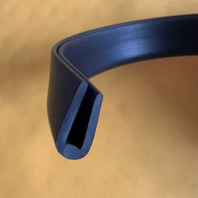 5 Meters U Channel Door Rubber Seal Strip Edge Trim Edge Guard Weatherstrip Noise Insulation Rubber Profile for Glass Metal Wood