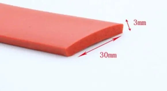 High Temperature Resistant Flat Silicone Rubber Foam Sealing Strip Foam Weatherstrip Bumper Strip